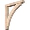 Ekena Millwork Thorton Block Smooth Bracket w/ Offset Brace, Douglas Fir, 5 1/2"W x 34"D x 38"H BKT0604X34X38THR05SDF - alternate 1